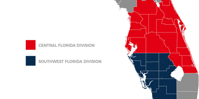 roofers florida service map